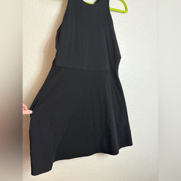 Athleta Conscious Dress Large Tall Black Racerback Athletic Tennis Golf Mini LT - Picture 9 of 12